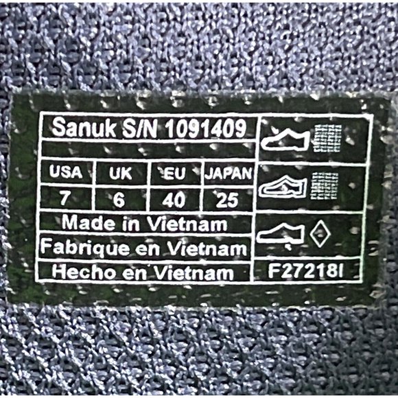 Sanuk Vagabond Tripper Men's Size 7 Mesh Slip On Loafers Navy Blue 1091409 - Picture 8 of 8